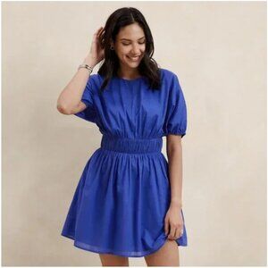 Banana Republic Voile Blue Mini Dress Size XL